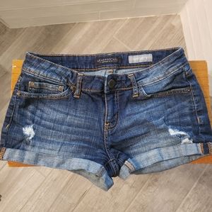 Dark Distressed Denim Jeans